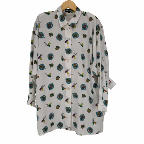 LAPINE BLANCHE 総柄ロングシャツ レディース 9