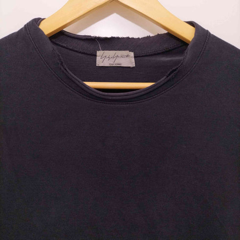 ヨウジヤマモトプールオム Yohji Yamamoto POUR HOMME 2015AW ロングスリーブTシャツ ロンT 墨黒 メンズ JPN:3