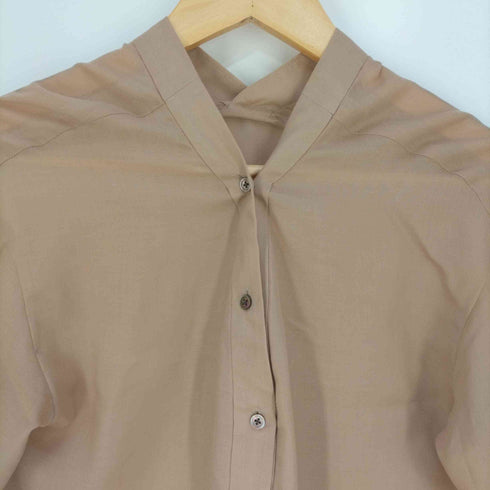 ビューティーアンドユースユナイテッドアローズ BEAUTY & YOUTH UNITED ARROWS シアーVネック6分袖シャツ レディース