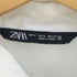 ザラ ZARA コントラスト テクスチャーシャツブラウス レディース import:M