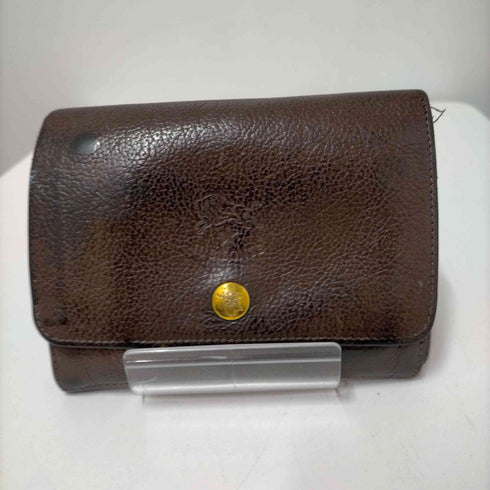 イルビゾンテ IL BISONTE シボ革 2つ折り財布 メンズ