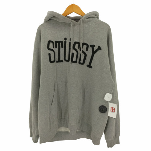 ステューシー Stussy USA製 立体ワッペン プルオーバー パーカー メンズ JPN:XL