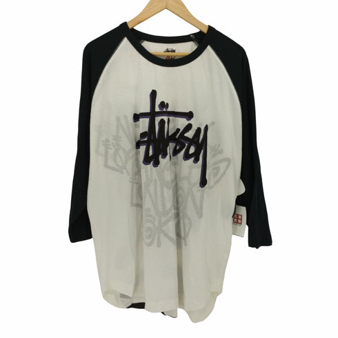 ステューシー Stussy 両面プリント ラグランスリーブ 七分丈 カットソー メンズ JPN:XL