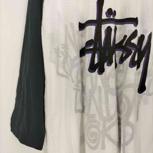ステューシー Stussy 両面プリント ラグランスリーブ 七分丈 カットソー メンズ JPN:XL