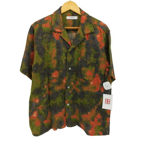 ジョンブル Johnbull 総柄 ジャガード オープンカラー シャツ メンズ JPN:M