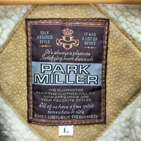 パークミラー PARK MILLER 豚革 ムートンジャケット メンズ import:L