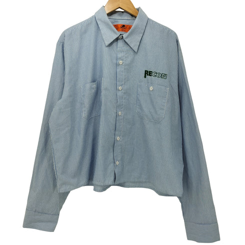 レッドキャップ RED KAP ハイチ製 長袖ストライプワークシャツ メンズ import:XL