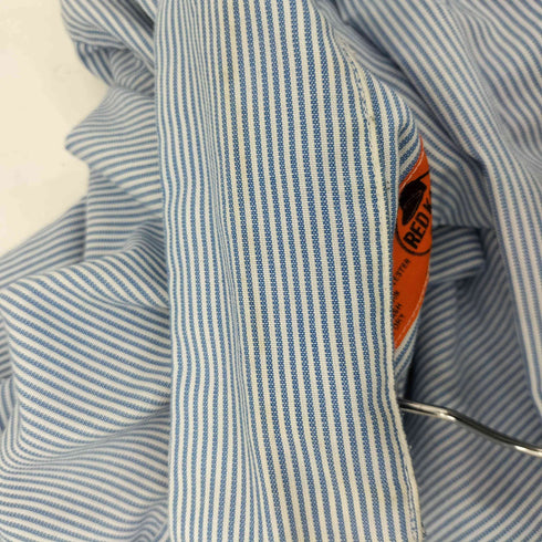 レッドキャップ RED KAP ハイチ製 長袖ストライプワークシャツ メンズ import:XL
