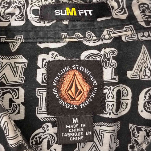 ヴォルコム VOLCOM SLIM FIT ローマ字柄 シャツ メンズ JPN:M