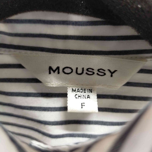 マウジー moussy BACK BELT OVER シャツ レディース FREE