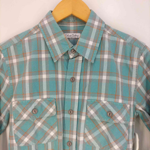 デラックス DELUXE CLOTHING ポケット付き チェックシャツ メンズ JPN:S