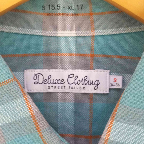 デラックス DELUXE CLOTHING ポケット付き チェックシャツ メンズ JPN:S
