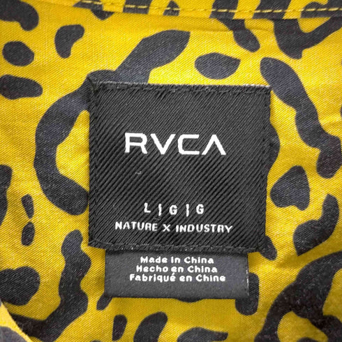 ルーカ RVCA レオパード オープンカラーシャツ メンズ JPN:L