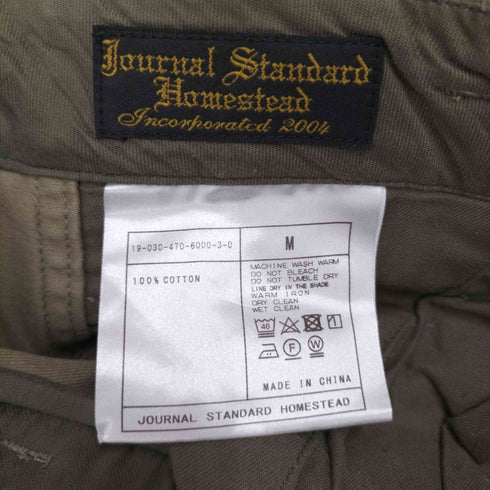 ジャーナルスタンダードホームステッド JOURNAL STANDARD J.S HOMESTEAD WIDE FULL-LENGTH ワイドテーパードチノ メンズ JPN:M