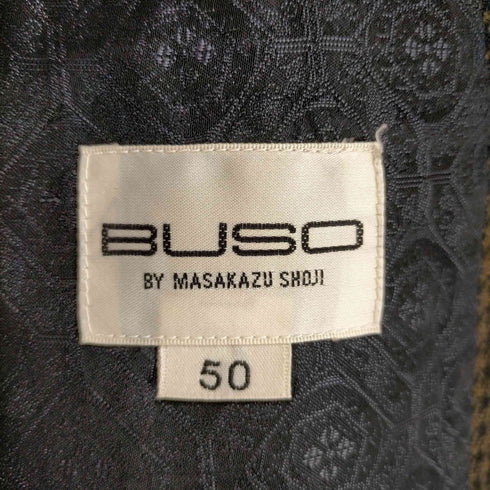 BUSO BY MASAKAZU SHOJI 千鳥格子 ウールテーラードダブルジャケット メンズ