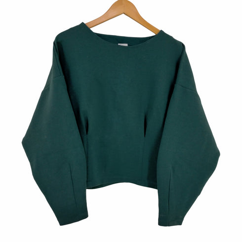 グリーンレーベルリラクシング GREEN LABEL RELAXING ウーリー ポンチ ドルマン タック プルオーバー カットソー レディース FREE