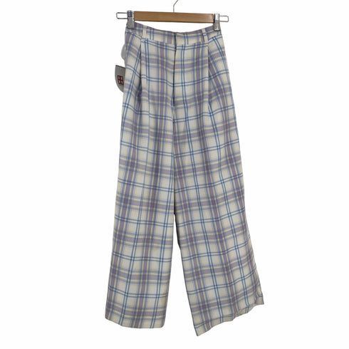 ファーファー furfur 22SS チェックワイドパンツ レディース ONE SIZE