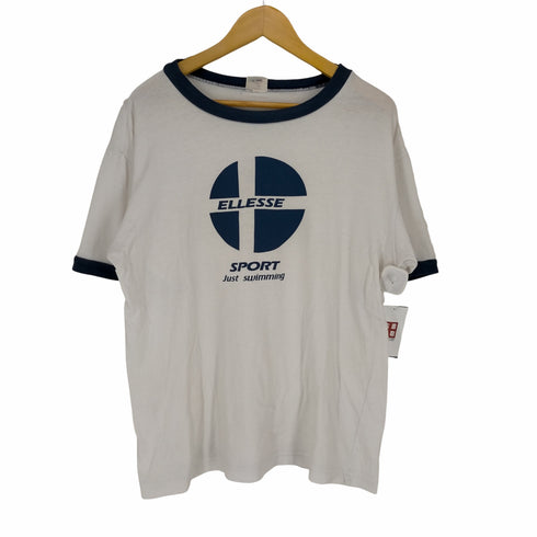 エレッセ ellesse ellesse sport just swimming フロントプリントS/S リンガーTEE メンズ JPN:L