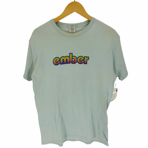 GILDANボディ バンドロゴ プリント クルーネック S/S Tシャツ メンズ import:M