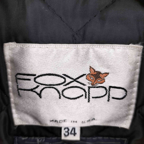 フォックスナップ Fox knapp 80S USA製 裏地キルティング IVYS LEAGUE マリンボタン Pコート メンズ US:34