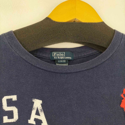 ポロバイラルフローレン Polo by RALPH LAUREN グアテマラ製 ビッグポニー刺繍 クルーネックTシャツ メンズ JPN:L