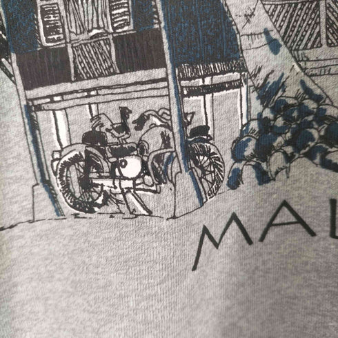 LINGSON Penang プリントクルーネックTシャツ メンズ