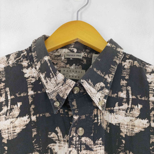 ナチュラルイシュー NATURAL ISSUE 総柄コットン S/S シャツ メンズ import:XXL