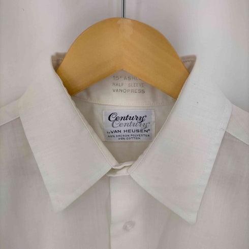 ヴァンヒューゼン VAN HEUSEN 70S century コットンポリ S/S シャツ メンズ 15 1/2