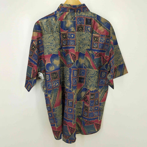CHAMPAGNE THAI SILK エスニック 総柄 半袖シャツ メンズ import:XXL