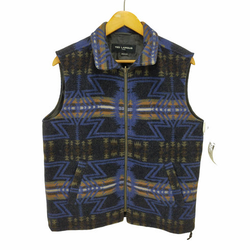 テッド ラピドス TED LAPIDUS PARIS ネイティブ 総柄 ウールベスト メンズ JPN:M