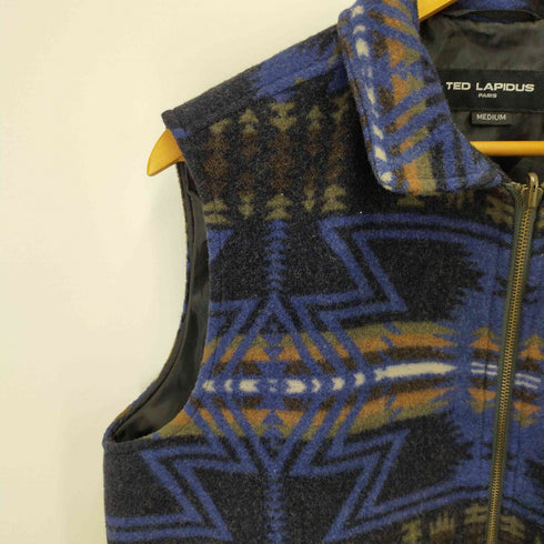 テッド ラピドス TED LAPIDUS PARIS ネイティブ 総柄 ウールベスト メンズ JPN:M