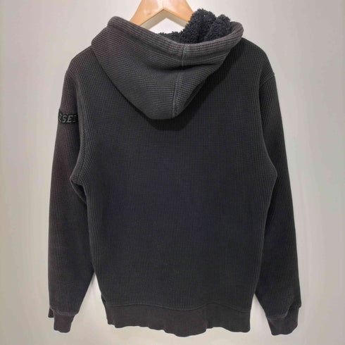 ディーゼル DIESEL サーマル ワッフル ジップアップパーカー メンズ import:M
