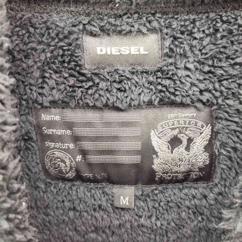 ディーゼル DIESEL サーマル ワッフル ジップアップパーカー メンズ import:M