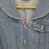 MADE IN USA セーラーカラーデニムジャンプスーツ レディース import:S