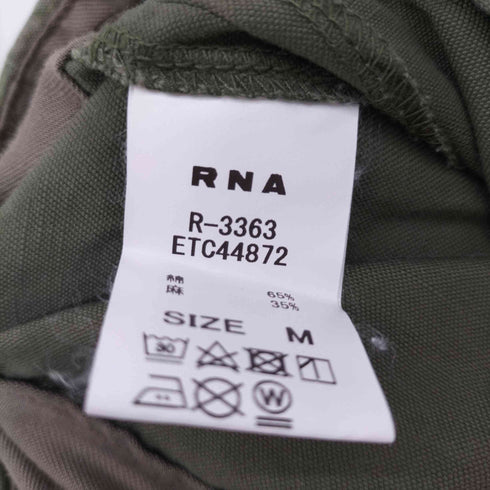 アールエヌエー RNA コットンリネン エプロンドレープタックワークパンツ レディース M