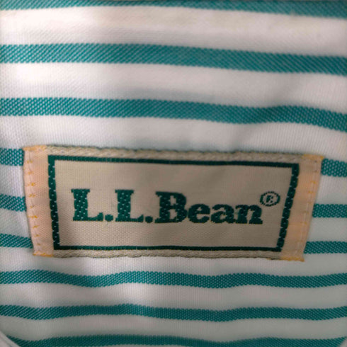 エルエルビーン L.L.Bean 70S-80S ストライプ柄 半袖シャツ レディース