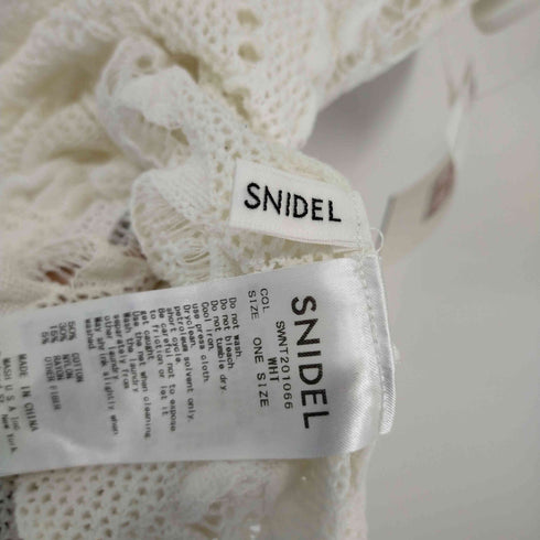 スナイデル snidel クロシェニットトップス レディース ONE SIZE