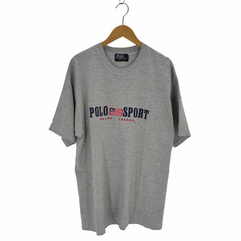 ポロバイラルフローレン Polo by RALPH LAUREN 90-00S USA製 クルーネックTシャツ POLO sport 刺繍 メンズ JPN:XL