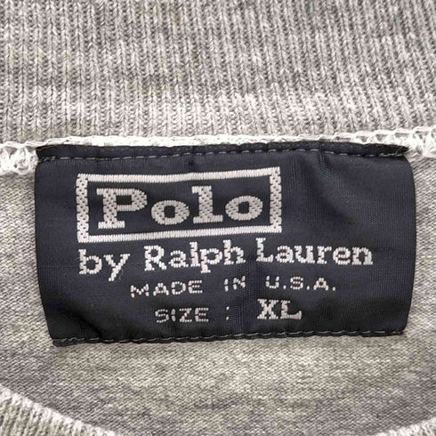 ポロバイラルフローレン Polo by RALPH LAUREN 90-00S USA製 クルーネックTシャツ POLO sport 刺繍 メンズ JPN:XL