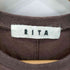 リタジーンズトウキョウ RITA JEANS TOKYO フロントプリントクルーネックTシャツ レディース