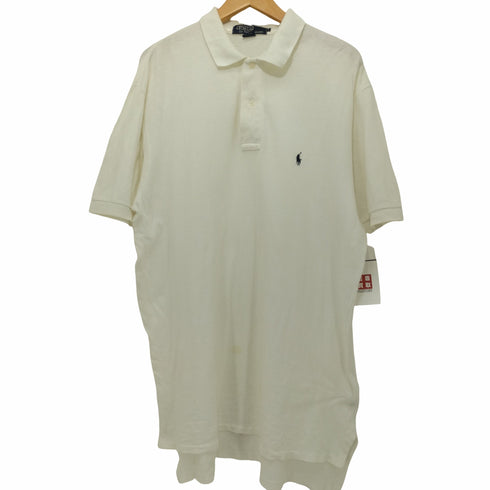 ポロラルフローレン POLO RALPH LAUREN MADE IN USA ポニー刺繍 半袖鹿の子ポロシャツ メンズ L