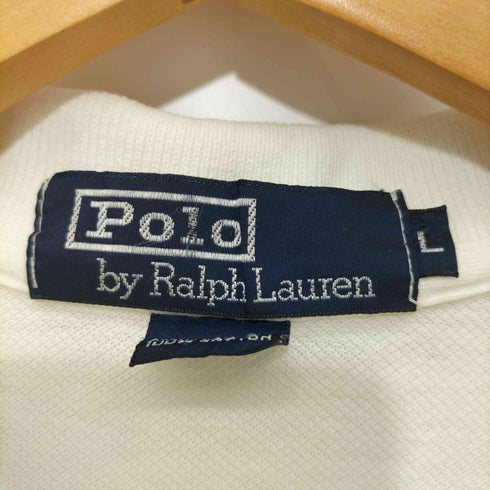 ポロラルフローレン POLO RALPH LAUREN MADE IN USA ポニー刺繍 半袖鹿の子ポロシャツ メンズ L