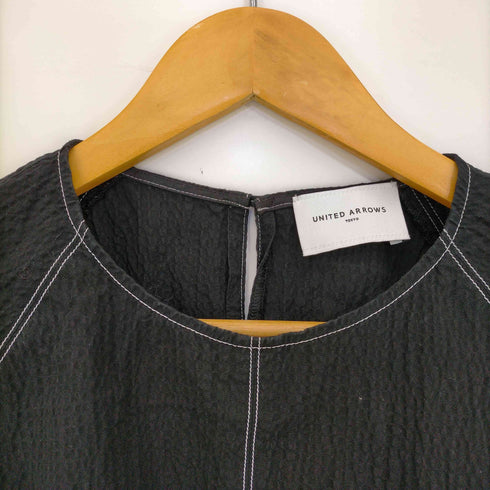 ユナイテッドアローズ UNITED ARROWS シアサッカー ステッチデザインブラウス レディース