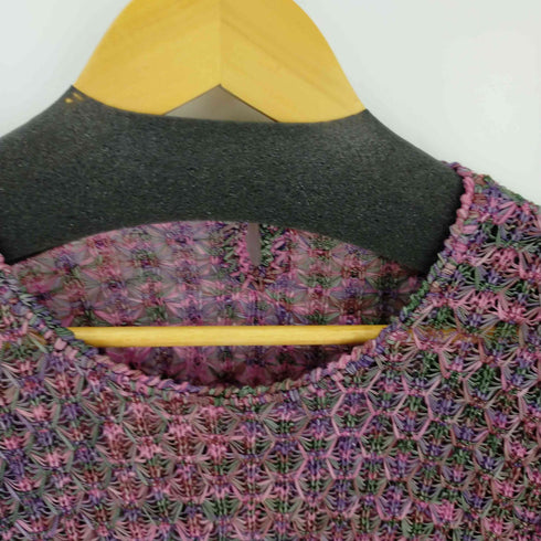 ELGRACE 編込み メッシュニットカットソー レディース
