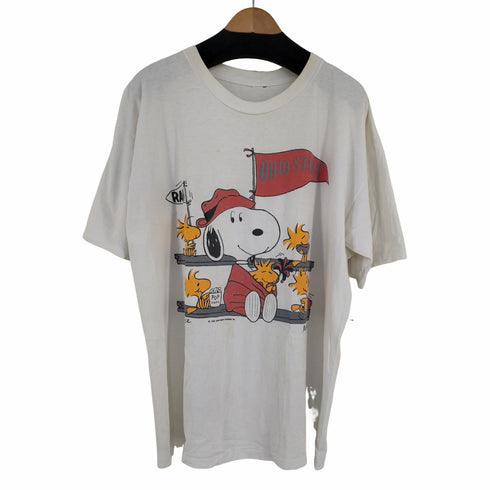 キャラクタープリント シングルステッチ S/S TEE メンズ