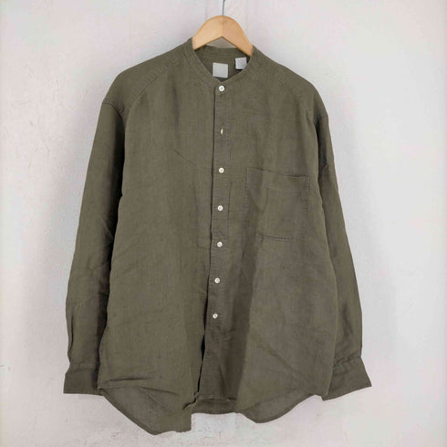 ギャップ Gap リネン バンドカラーシャツ メンズ import:M