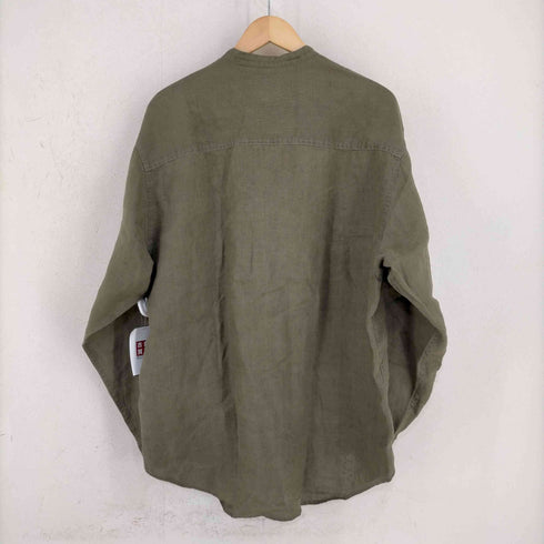 ギャップ Gap リネン バンドカラーシャツ メンズ import:M