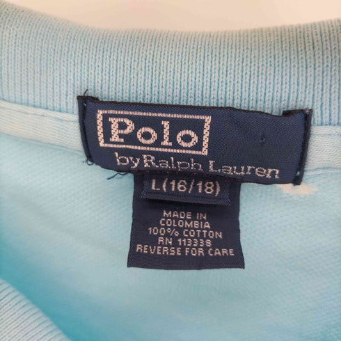 ポロバイラルフローレン Polo by RALPH LAUREN ポニー刺繍 S/S ポロシャツ メンズ import:L