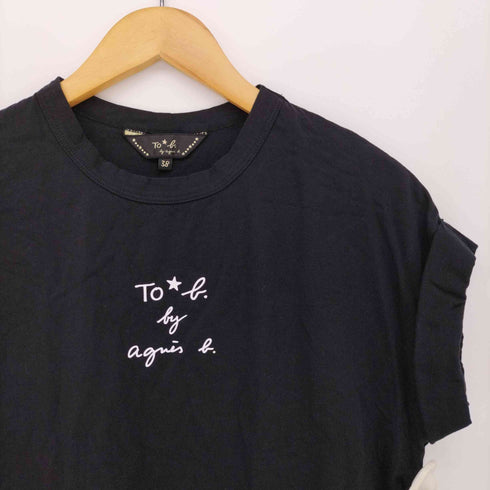 トゥービーバイアニエスベー To b. by agnes b. ロゴ プリント Tシャツ レディース JPN:38