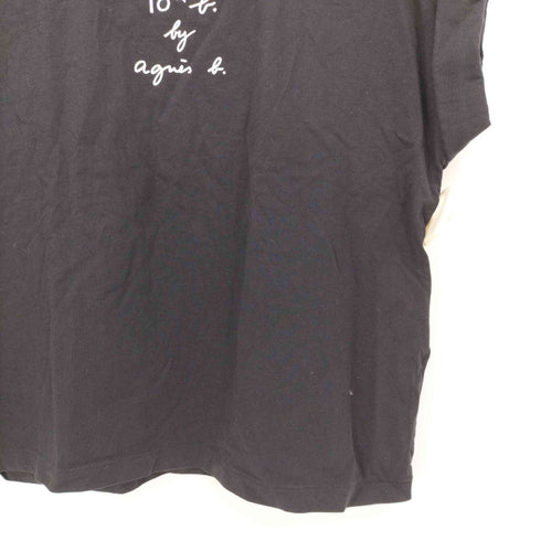 トゥービーバイアニエスベー To b. by agnes b. ロゴ プリント Tシャツ レディース JPN:38